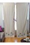 Lavender Embroidered Tassel Vintage Cotton Linen Curtain (Width X Length) - Single Panel - No Pleats - 4
