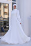 Spring Hijab Large Evening Dress with Shoulder Detail - 2
