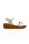 Embellished Elastic Strap Wedge Sandals