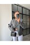 Women's Padded Buttoned Jacket - 3