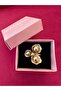 Milena Istanbul Matte Gold Three Petal and Bud Flower Ring - 3