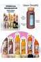 500 ml Stainless Steel Thermos with Bamboo Lid and Orange Zebra Pattern - 4