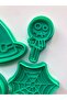Halloween 5-Piece Cookie Cutter Set, Witch Hat, Pumpkin, Spider Web, Bat, Candy Themed - 7