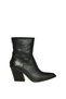 V654080311 Black Crocodile Printed Genuine Leather Western Cowboy Women's Boots - 8