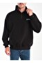 Turkish Printed Oversize Half-Zip Sweatshirt with Rollable Stand-Up Collar 3 Thread Premium Quality - 2