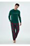 8963 Boys' Plaid Car Pajama Set'Father Son Family Combination Can Be Combined' - 2