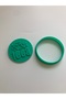 Halloween Themed Cookie Mold, 3D Printing Ghost Design with Boo Lettering, Green, Dough Shaper - 4