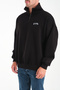 Turkish Printed Oversize Half-Zip Sweatshirt with Rollable Stand-Up Collar 3 Thread Premium Quality - 4