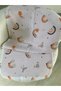 80 X 90 Unisex Baby Blanket - Orange & Animal Figured Muslin - 3