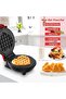 Mini Waffle Maker, Round Non-Stick Individual Waffle Machine for Kids' Birthdays, Famil - 3