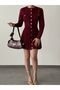 New Model-Knit Buttoned Skirted Set is in stock. - 3