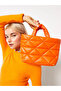 Lcw Accessories Orange Leather Look Quilted Women's Crossbody Bag - 6