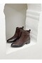 2152712K Solely Leather Boots with Buckle Detail for Women