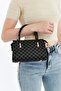 Blue Patterned Black Women's Mini Shoulder and Hand Bag - Stylish, High Quality, Suitable for Daily & Evening Use