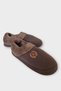Men's Lightweight Non-Slip Sole Home Shoes Slippers Brown - 5