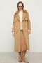 Limited Edition Coat with Removable Fur Self-Patterned Kamel 3127