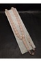 Dust Pink Detailed Green Glow in the Dark Imame Embroidered Cat's Eye Prayer Beads - 3