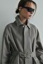 Stone Rue Shirt Collar Trench Coat - 5