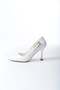 Women's Fascino White Patent Leather Stiletto Heels - 5