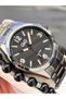 Men's Wristwatch, Smoked Steel Band with Numbers, 5 Atm Water Resistant, Bracelet Gift - 4