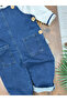 Overalls, Lycra Denim Polo Collar Sweatshirt, Buttoned Overalls, Baby Boy Set - 5