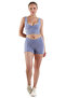 Everyday High Waist Double-Breasted Shorts with Pocket Detail