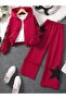 Trendy Girls Solid Color Star Embroidered Hooded Sweatshirt Set,