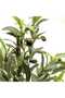 Elegant artificial olive branches in a 50cm white round pot - 4