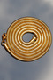 Steel Italian Round Snake Necklace 4 mm Gold Color |   Non-Tarnishing, Unisex, 2-Year Warranty - 2