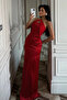Red Dianeli Tie-Detail Dress ATE-2895