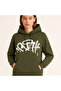 Hooded Sweatshirt - Unisex - Oversize - 3 Thread Raised - Graffiti Printed - 2