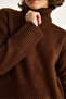 Women's Brown Turtleneck Sweater 20251060 - 6