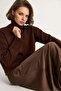 Women's Brown Turtleneck Sweater 20251060 - 2