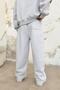 Gray Melange Cozy Basic Pleated Baggy Tracksuit - 5