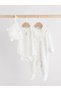 100% Organic Cotton Animal Printed White 4-Piece Hospital Discharge Set ALYAW4744
