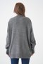 Women's Crew Neck Oversize Anthracite Knitwear Sweater 4090 - 3