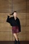 Women's Leather Mini Skirt - 5