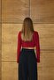 Women's Buckled Premium Crop Blouse - 6