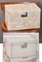 Chest of Jewelry with Combination Velvet Overlay (20X22X33 cm) - Coffee - 5