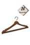 24 Pcs Wood Look Plastic a Quality Brown Clothes Clothing Hanger