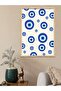 لوحة خشبية مؤطرة بقطعة واحدة بتصميم عين الحسد