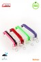 4Pcs Pvc Pen Holder Zippered Transparent Makeup Bag Pencil Case Purple Green Red Pink Black