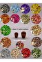 10 mm Red Drop Oval Wooden Beads (50 Gram 88 Pieces) Hole Diameter 4 mm Macrame Bag Jewelry Design - 4