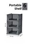 6-Drawer Sliding Shelf Organizer – Gray Closet Clothes, Accessory Organizer Mit1264 - 3