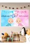 Boy or Girl Gender Themed Custom Gender Reveal Banner Backdrop 60X100 Vinyl Tarpaulin Banner Decoration - 3