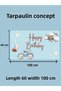 Retro Airplane Themed Custom Birthday Banner Backdrop60X100 Vinyl Tarpaulin Banner Birthday Partysetdecoration - 6