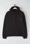 Black Pepper Embroidered Oversize/Loose Fit Fleece Hooded Sweatshirt Tmnaw25Sw00016 - 6