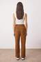Taba Nervür ve Fermuar Detaylı Örme Süet Pantolon TWOAW26PL00079 - 4