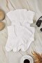 Beyaz Unisex 20'li Ekonomik Paket Kolej/Orta Boy/Tenis Pamuklu Çorap TEDSS25CO00011