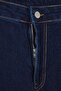 Koyu Mavi Yüksek Bel Paçası Kesikli Straight Fit Denim Büyük Beden Jeans TBBAW26CJ00033 - 6